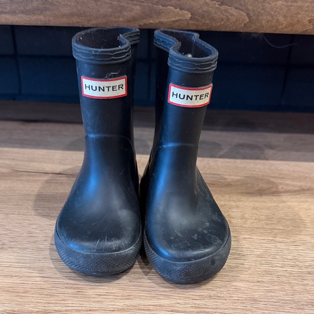 Hunter Kids Classic Black Boots
